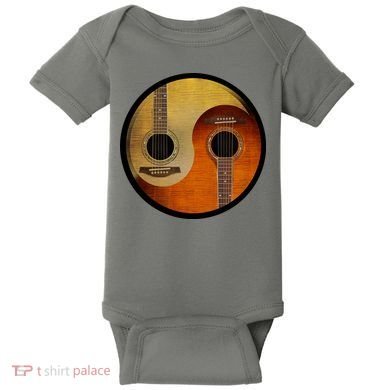 Guitar Yin And Yang Baby Bodysuit