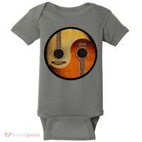 Guitar Yin And Yang Baby Bodysuit thumb 0