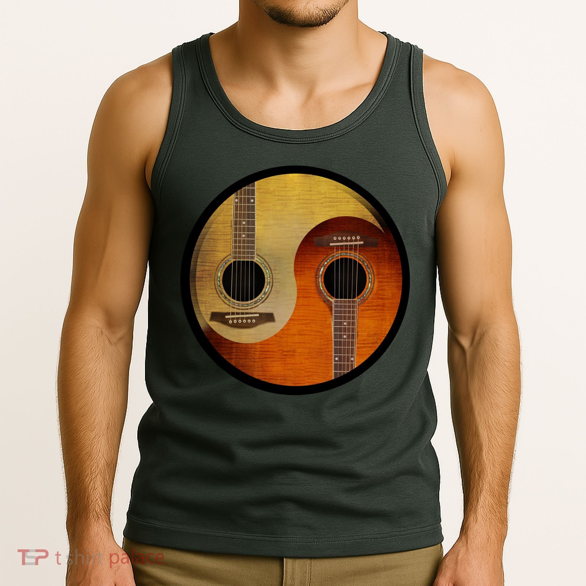 Guitar Yin And Yang Tank Top
