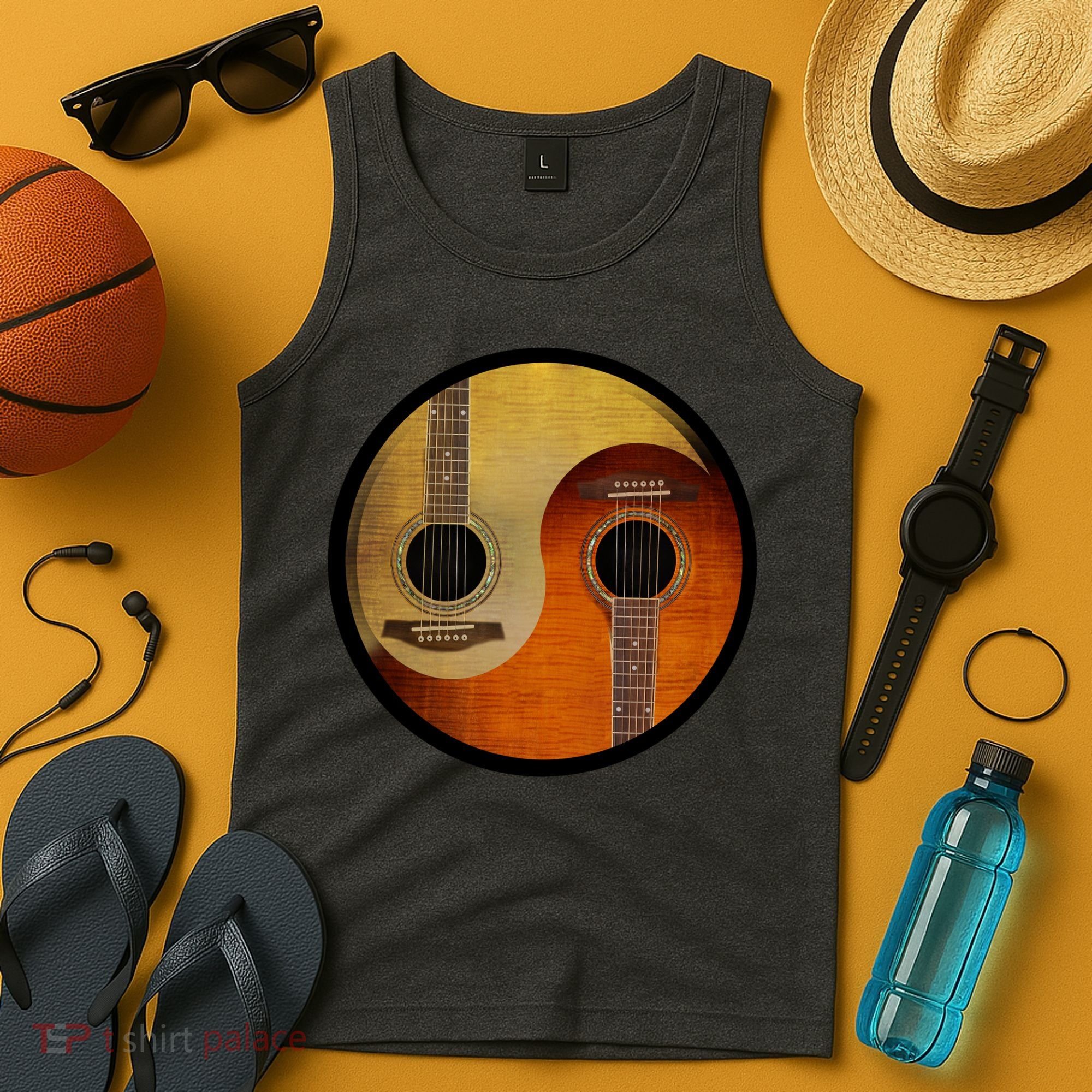 Guitar Yin And Yang Tank Top