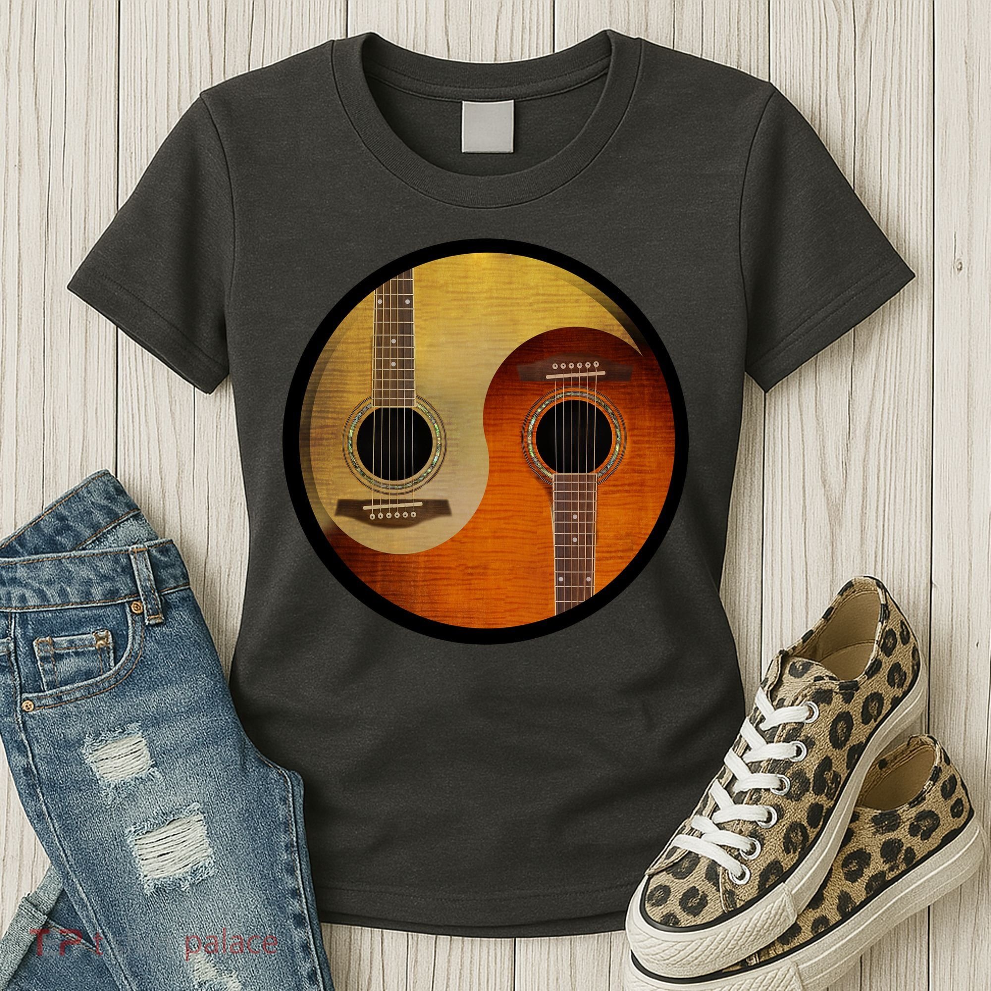 Guitar Yin And Yang Women's T-Shirt