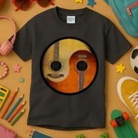Guitar Yin And Yang Kids T-Shirt thumb 3