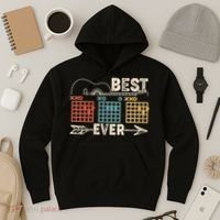 Guitarist Chords Best Dad Ever Hoodie thumb 3