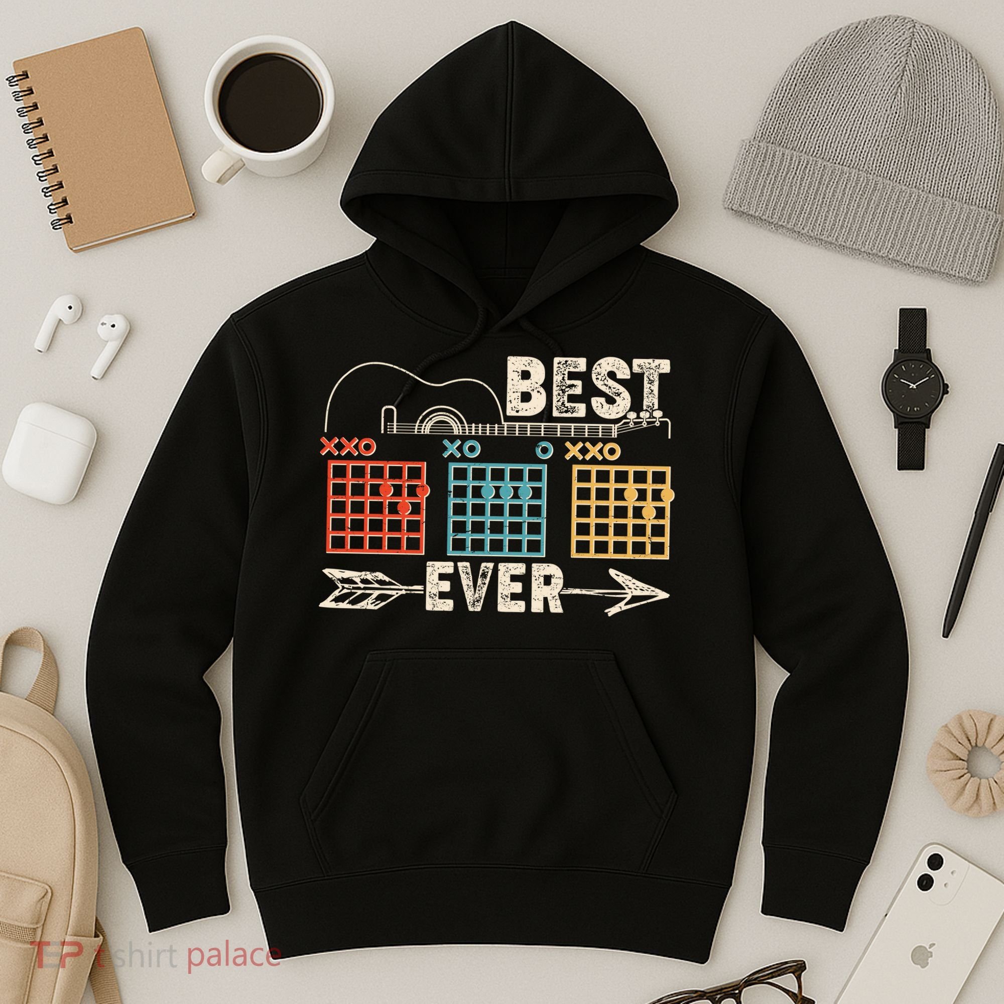 Guitarist Chords Best Dad Ever Hoodie