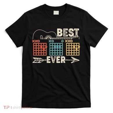 Guitarist Chords Best Dad Ever T-Shirt