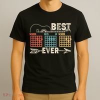 Guitarist Chords Best Dad Ever T-Shirt thumb 3