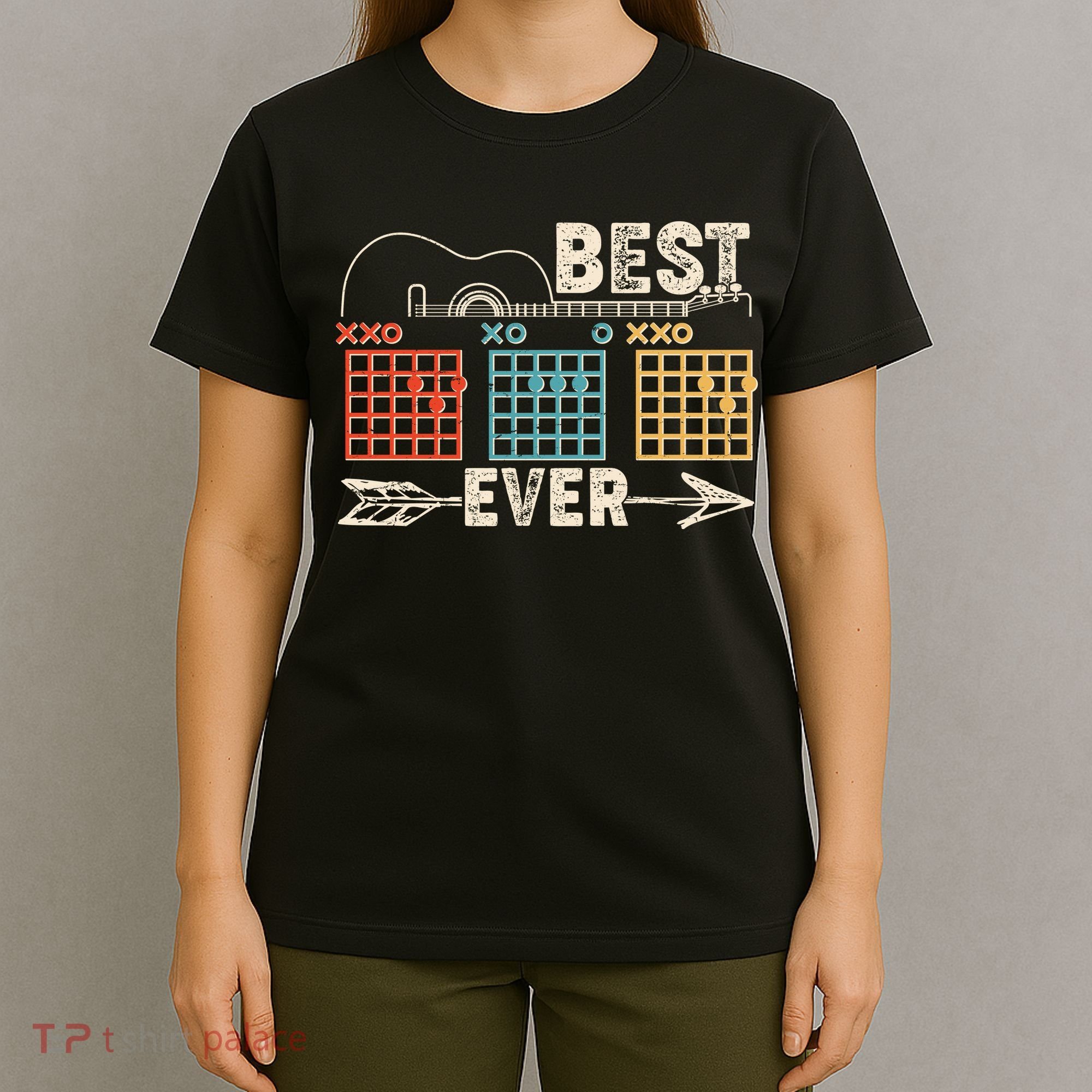 Guitarist Chords Best Dad Ever T-Shirt