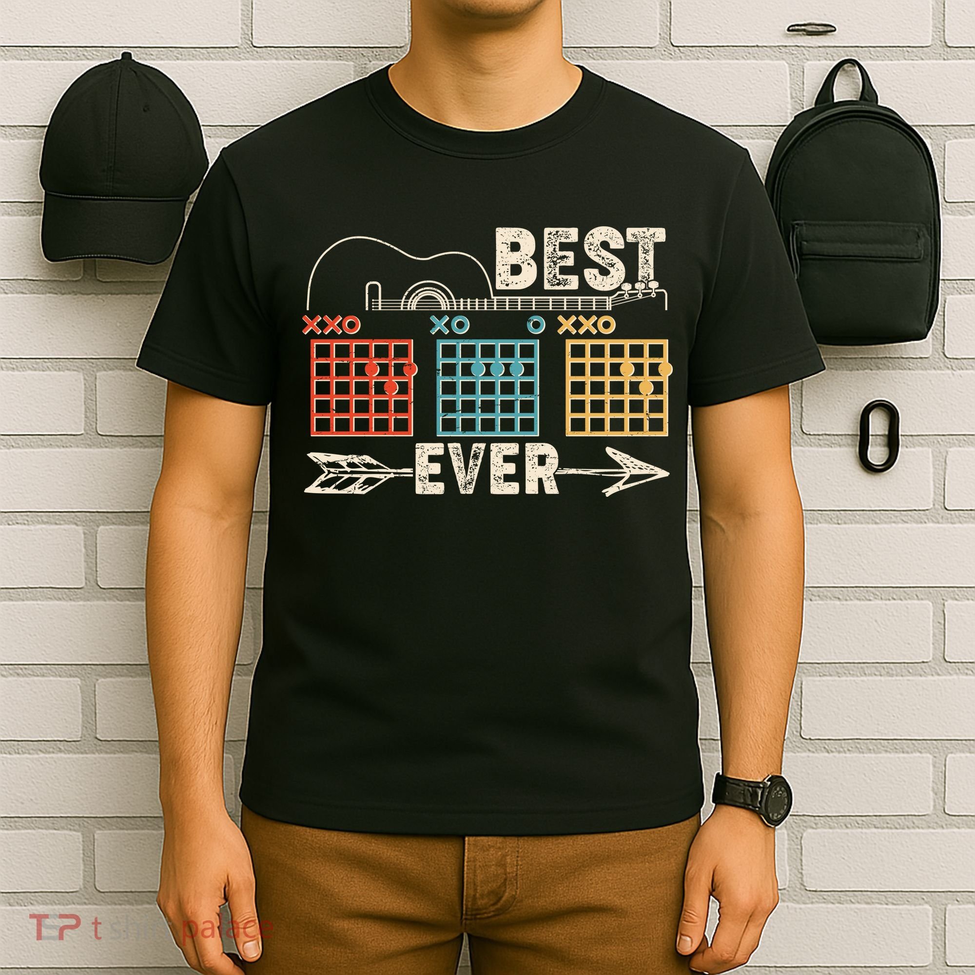 Guitarist Chords Best Dad Ever T-Shirt