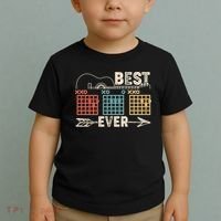 Guitarist Chords Best Dad Ever Toddler T-Shirt thumb 2