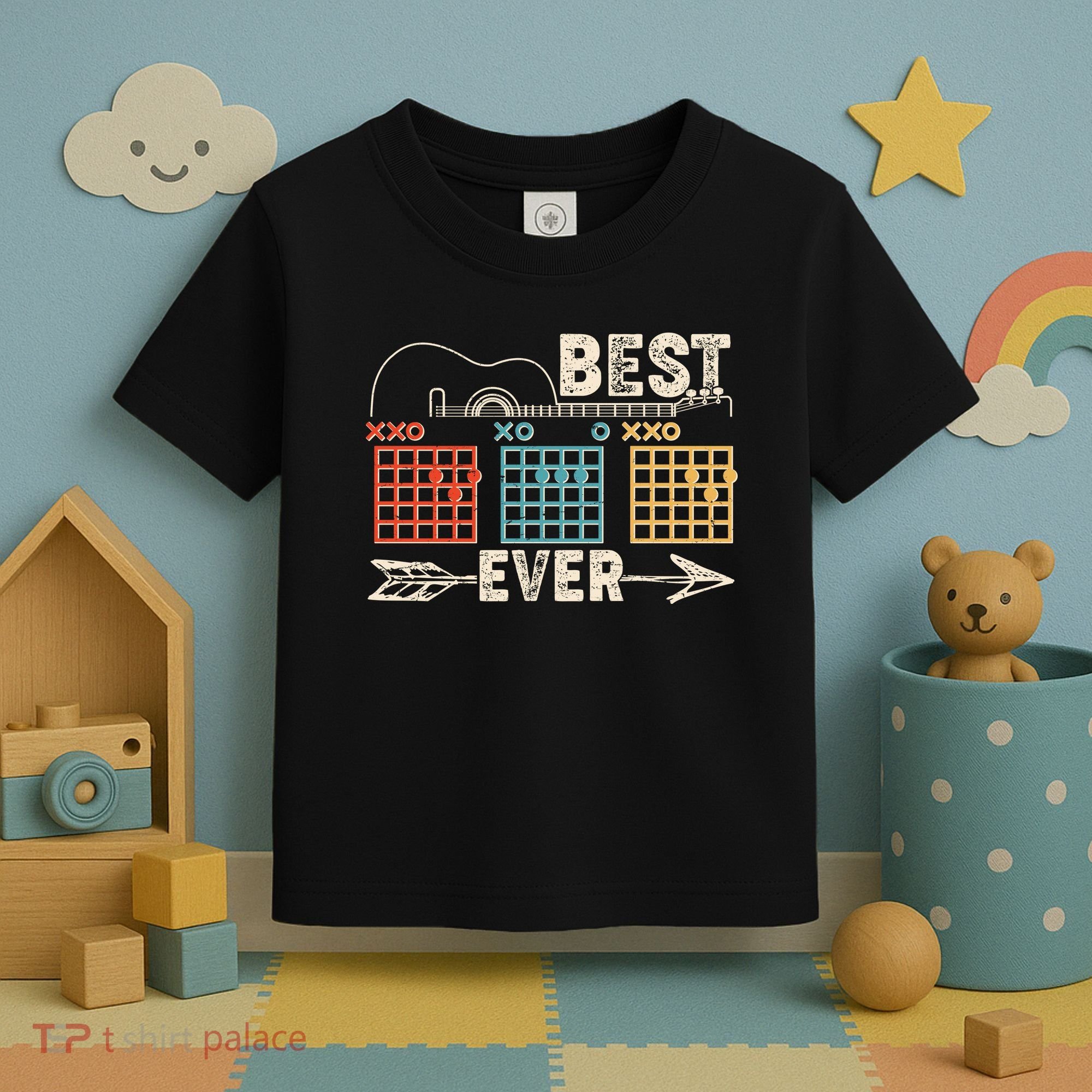 Guitarist Chords Best Dad Ever Toddler T-Shirt