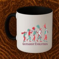 Guitarist Evolution Coffee Mug thumb 2