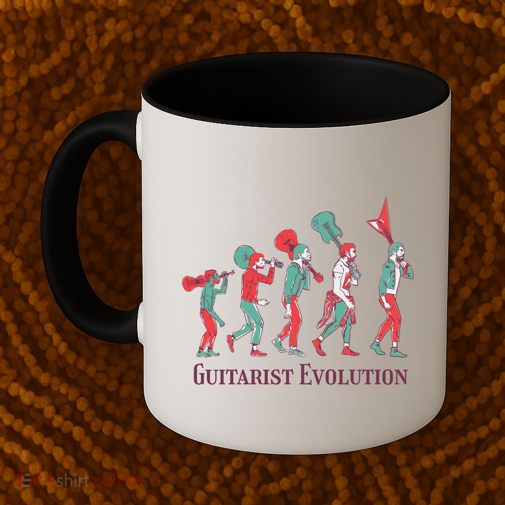 Guitarist Evolution Coffee Mug
