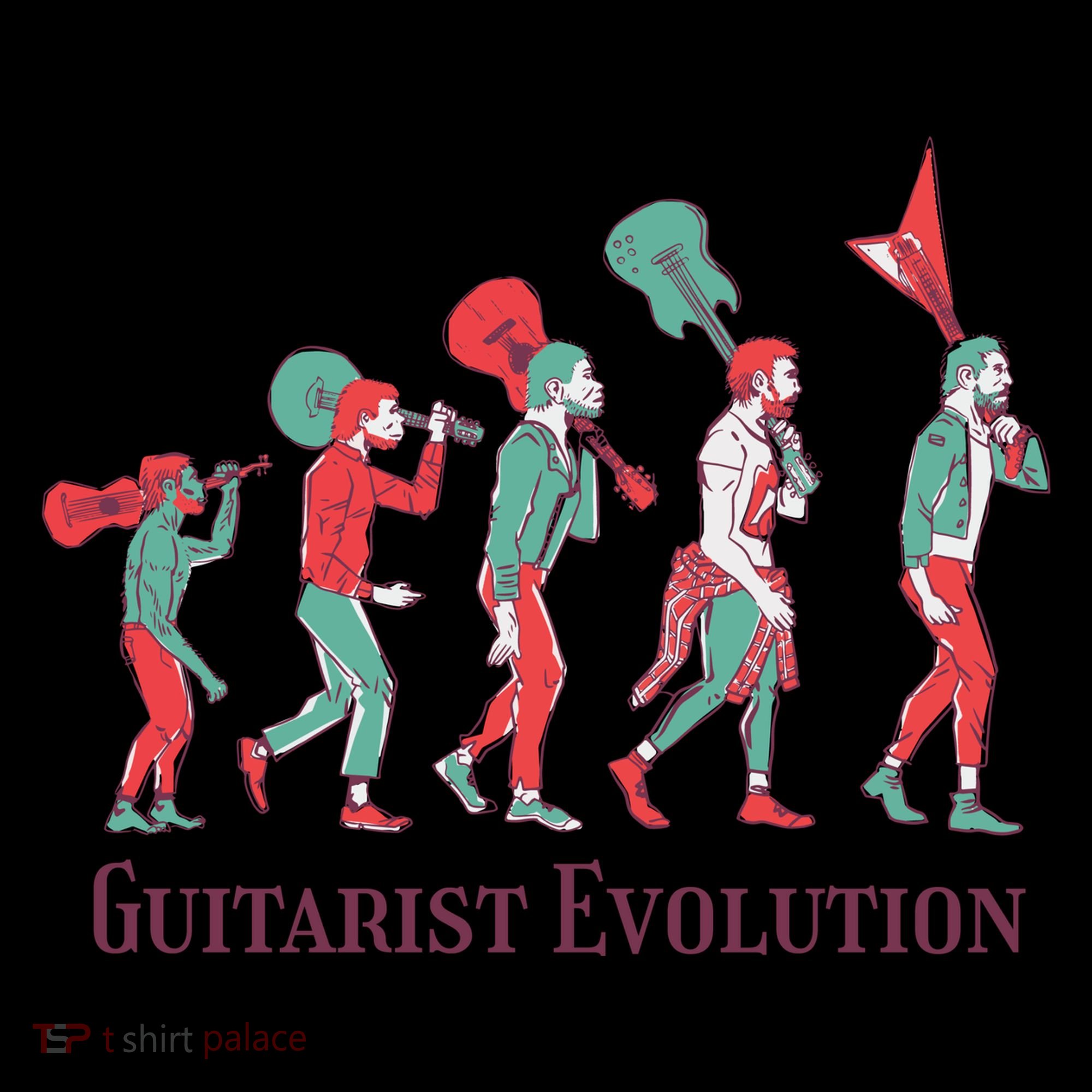Guitarist Evolution Coffee Mug