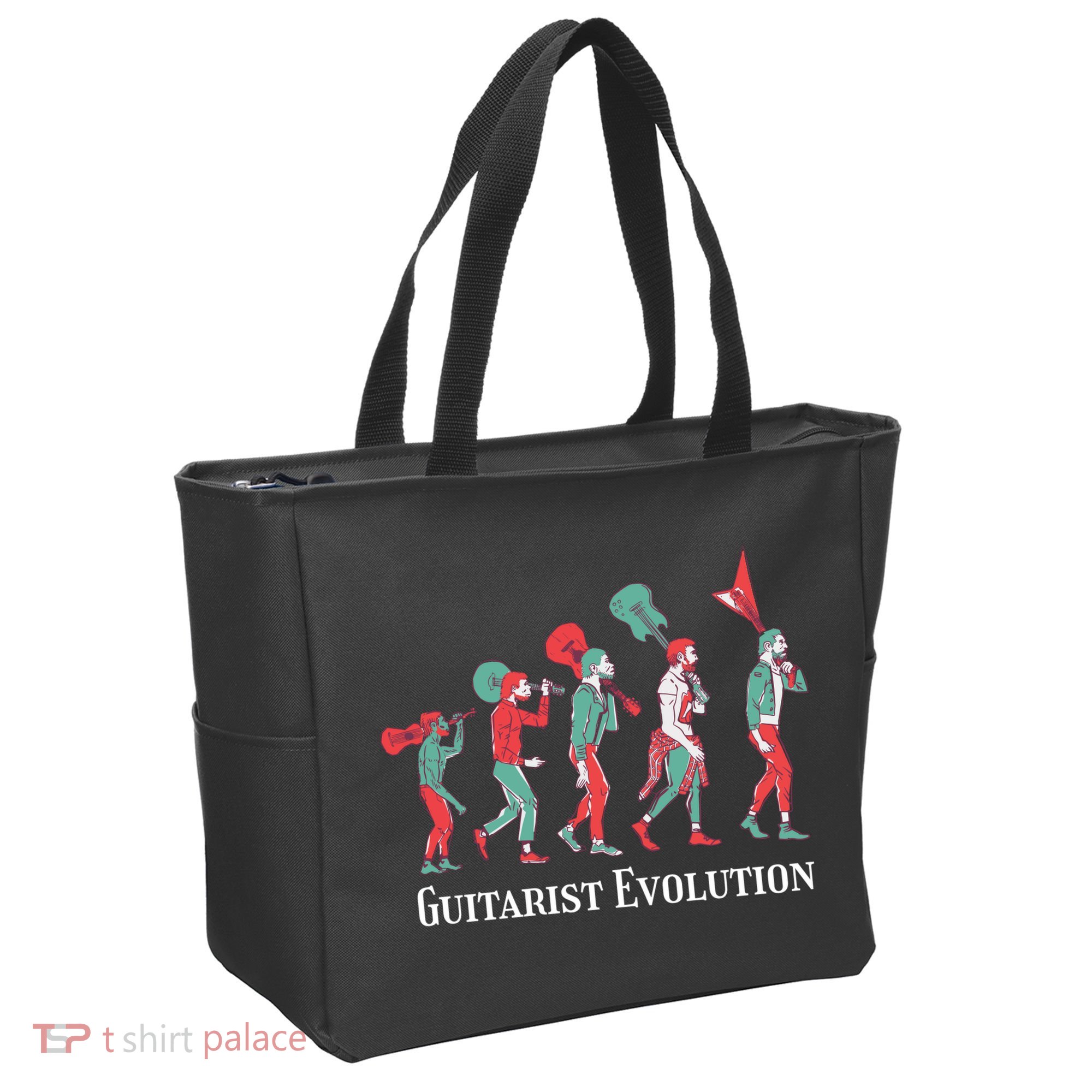 Guitarist Evolution Tote Bag