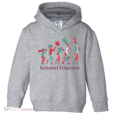 Guitarist Evolution Toddler Hoodie