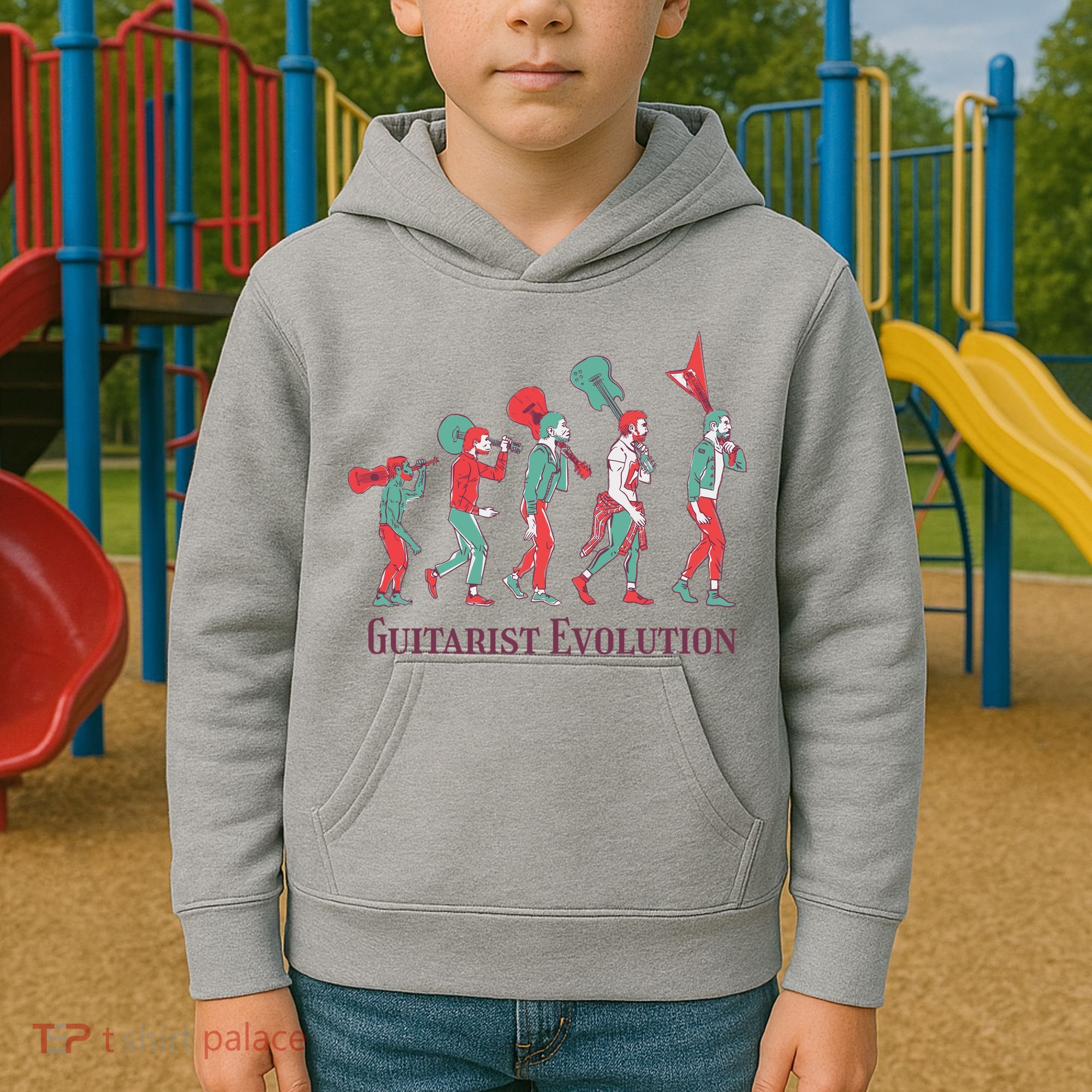 Guitarist Evolution Kids Hoodie