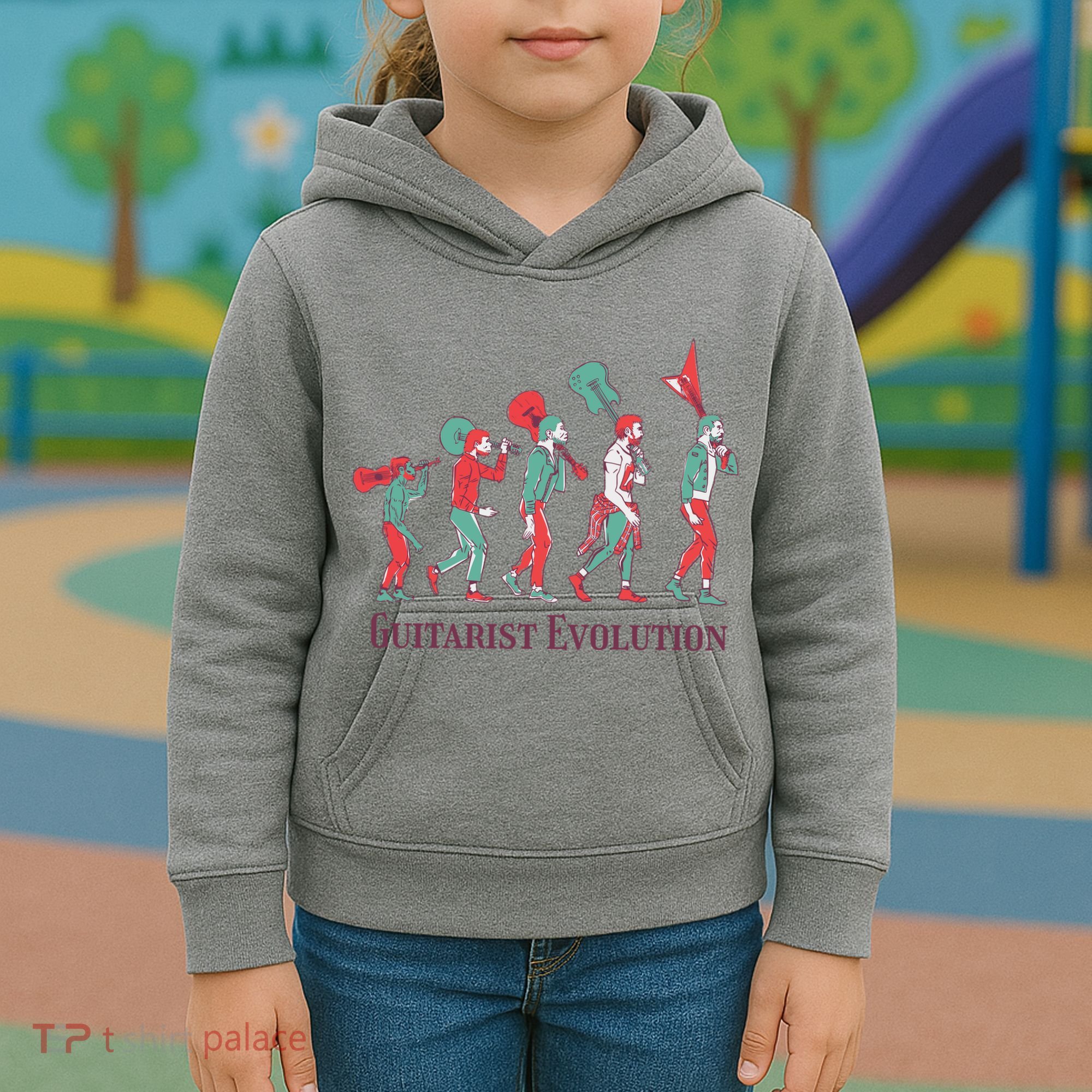 Guitarist Evolution Kids Hoodie