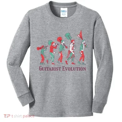 Guitarist Evolution Kids Long Sleeve Shirt