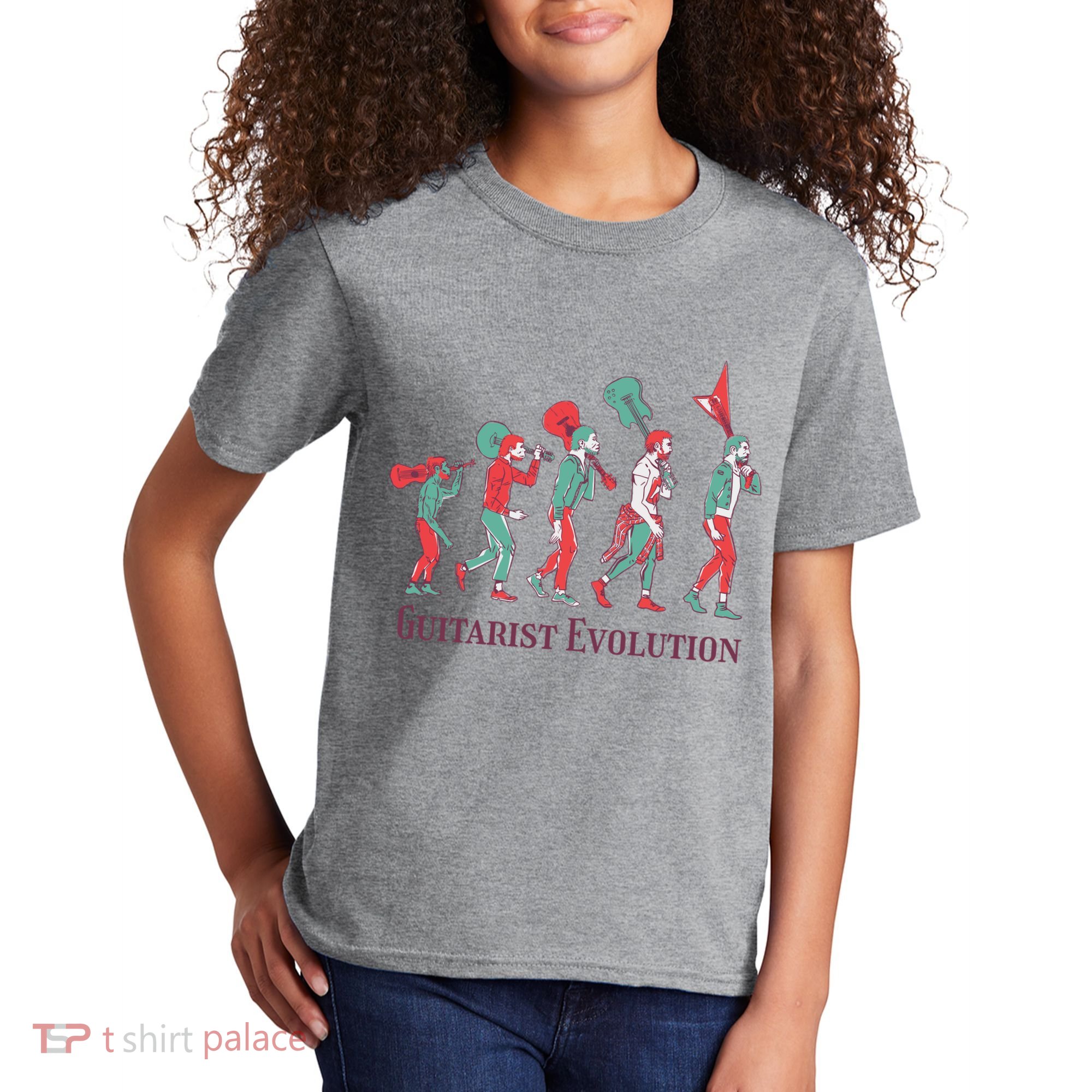 Guitarist Evolution Kids T-Shirt