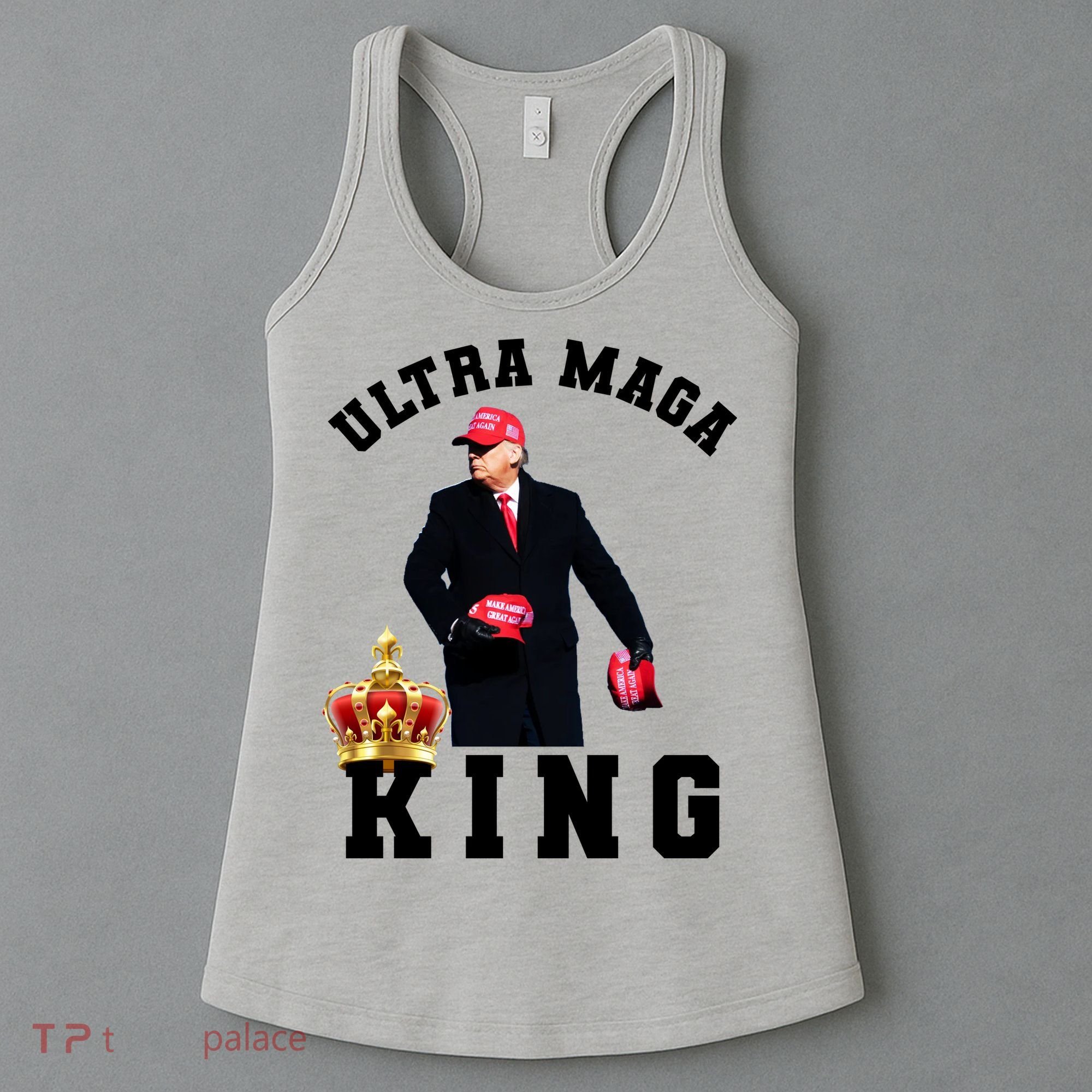 Great Ultra MAGA King Anti Biden Trump 2024 USA Women's Tank Top