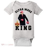 Great Ultra MAGA King Anti Biden Trump 2024 USA Baby Bodysuit thumb 0