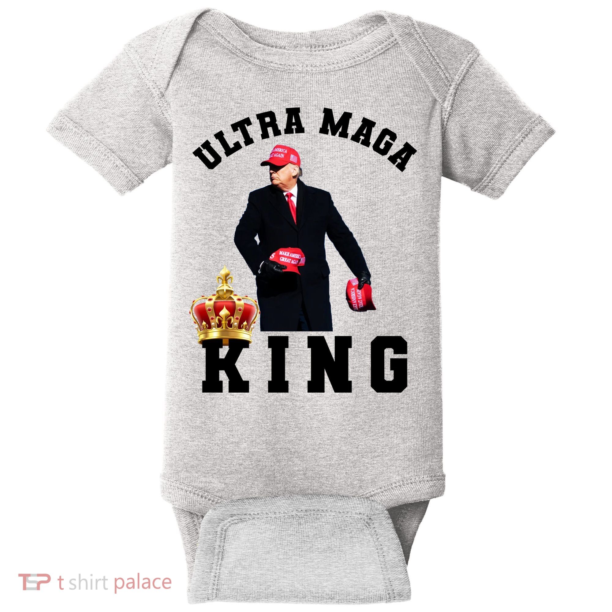 Great Ultra MAGA King Anti Biden Trump 2024 USA Baby Bodysuit