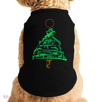 Gun Christmas Tree Doggie Tank