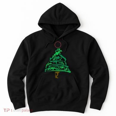 Gun Christmas Tree Hoodie