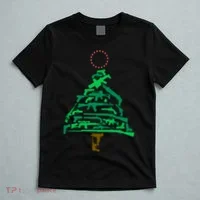 Gun Christmas Tree T-Shirt thumb 5