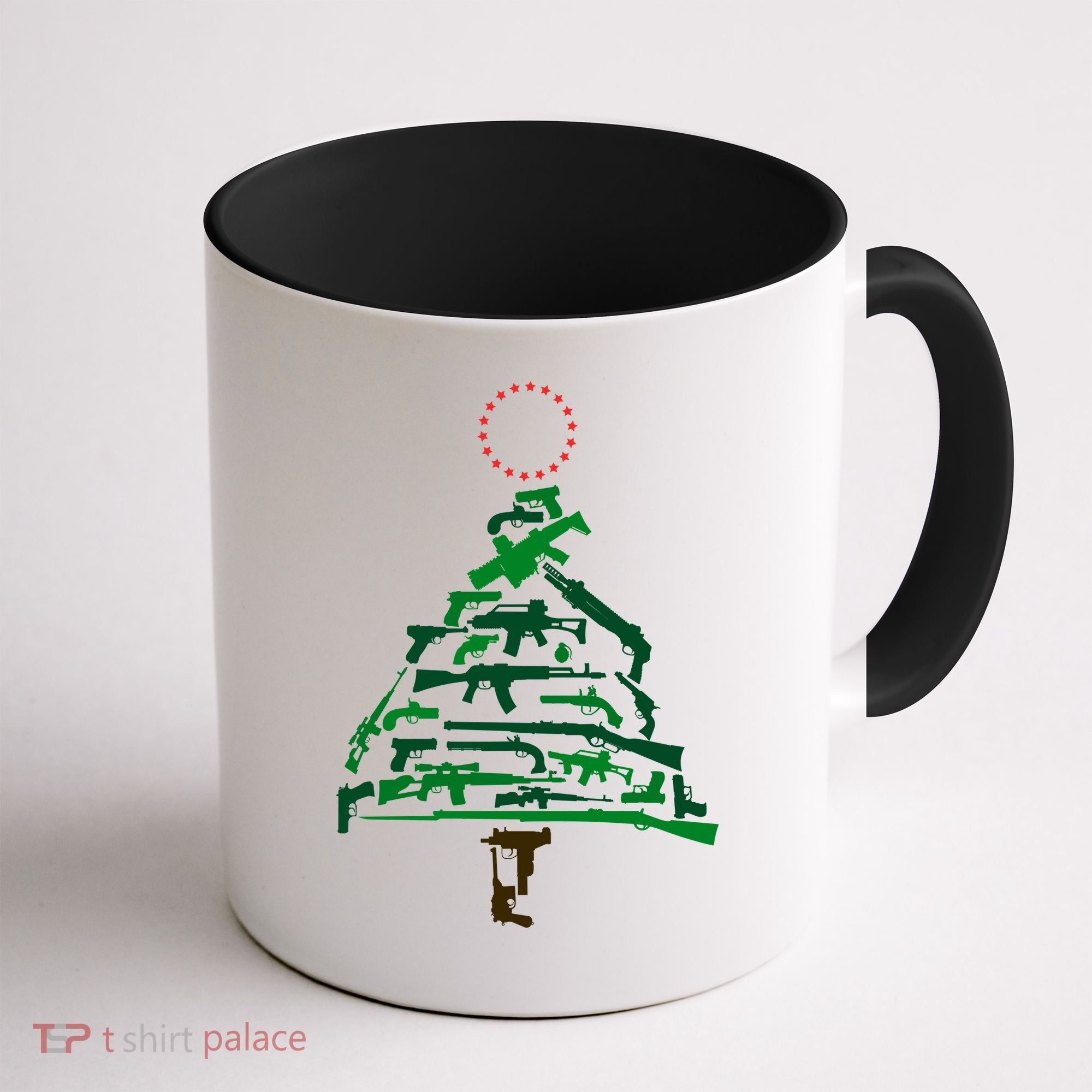 Gun Christmas Tree Coffee Mug