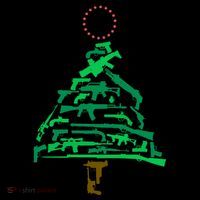 Gun Christmas Tree Coaster thumb 2