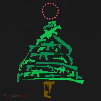 Gun Christmas Tree Magnet