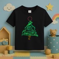Gun Christmas Tree Toddler T-Shirt thumb 3