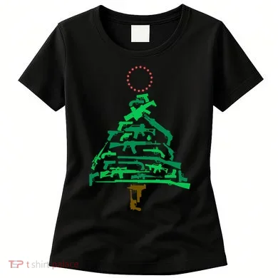 Gun Christmas Tree Women's T-Shirt
