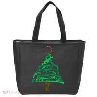 Gun Christmas Tree Tote Bag thumb 0