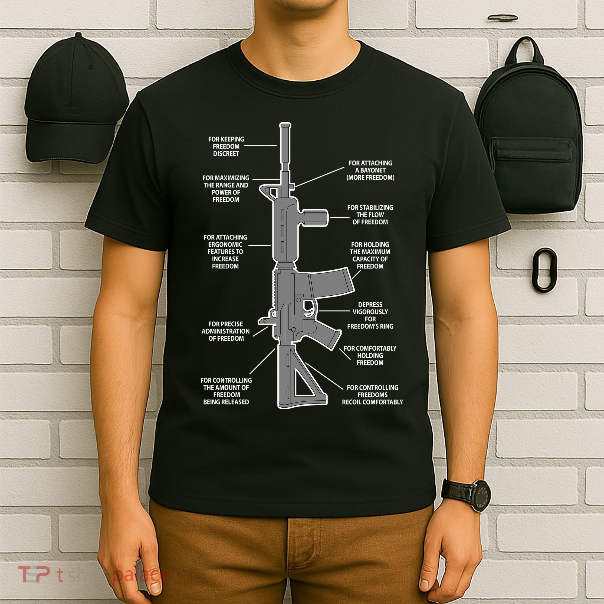 Gun For keeping Freedom Discreet T-Shirt
