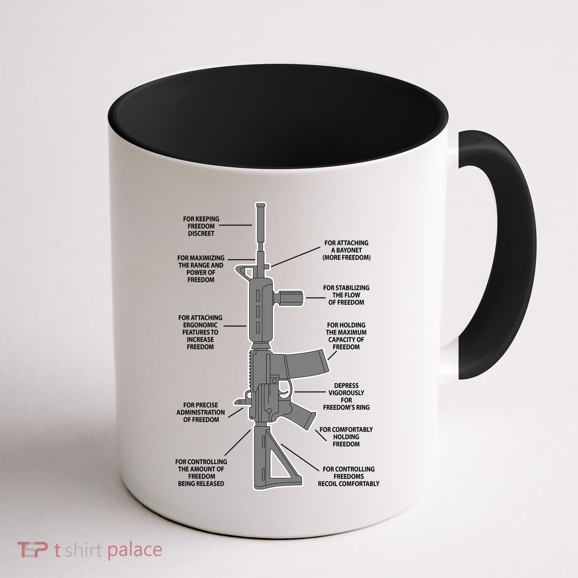 Gun For keeping Freedom Discreet Coffee Mug
