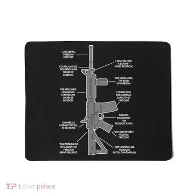 Gun For keeping Freedom Discreet Mousepad