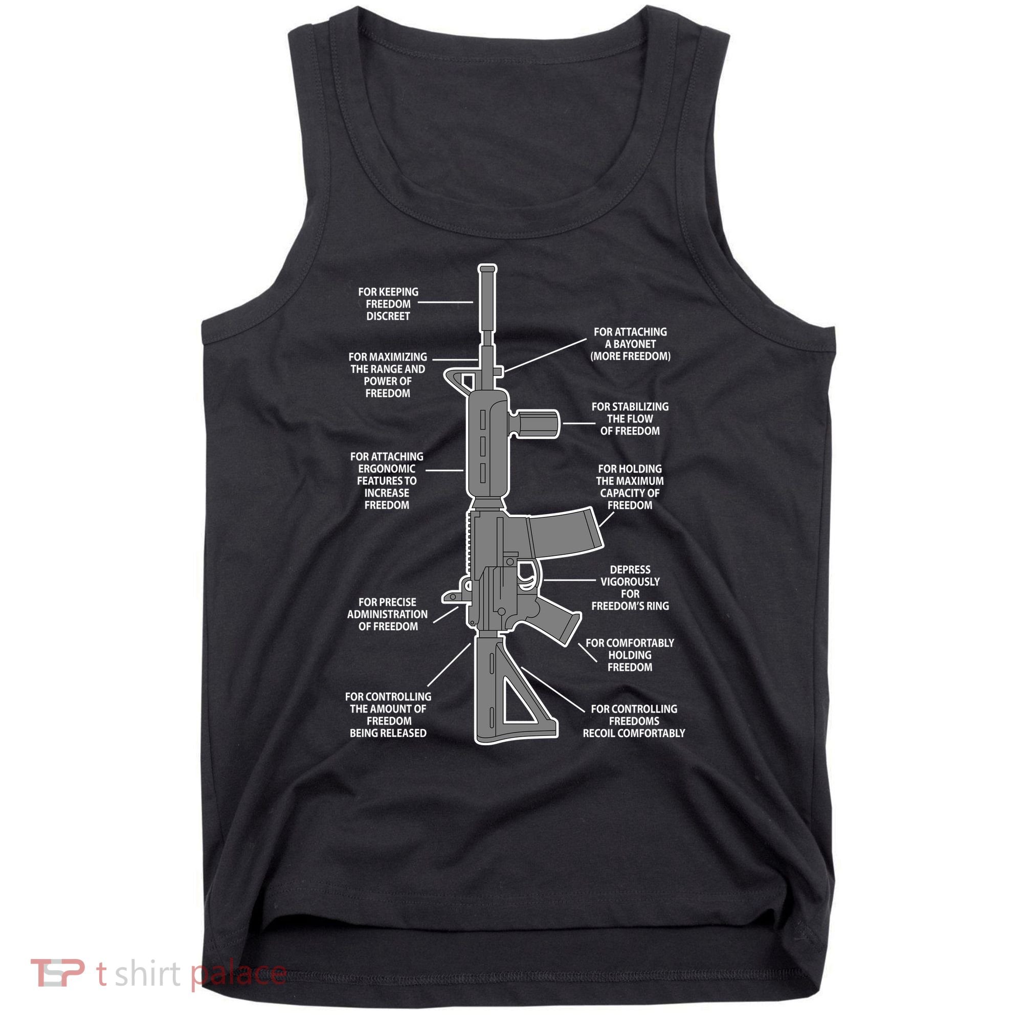 Gun For keeping Freedom Discreet Tank Top