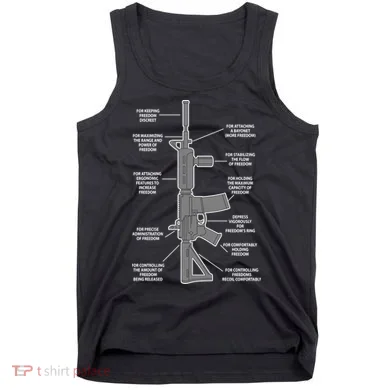 Gun For keeping Freedom Discreet Tank Top