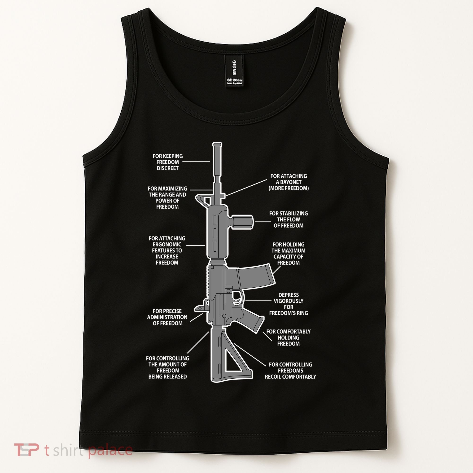 Gun For keeping Freedom Discreet Tank Top