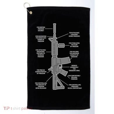 Gun For keeping Freedom Discreet Golf Towel