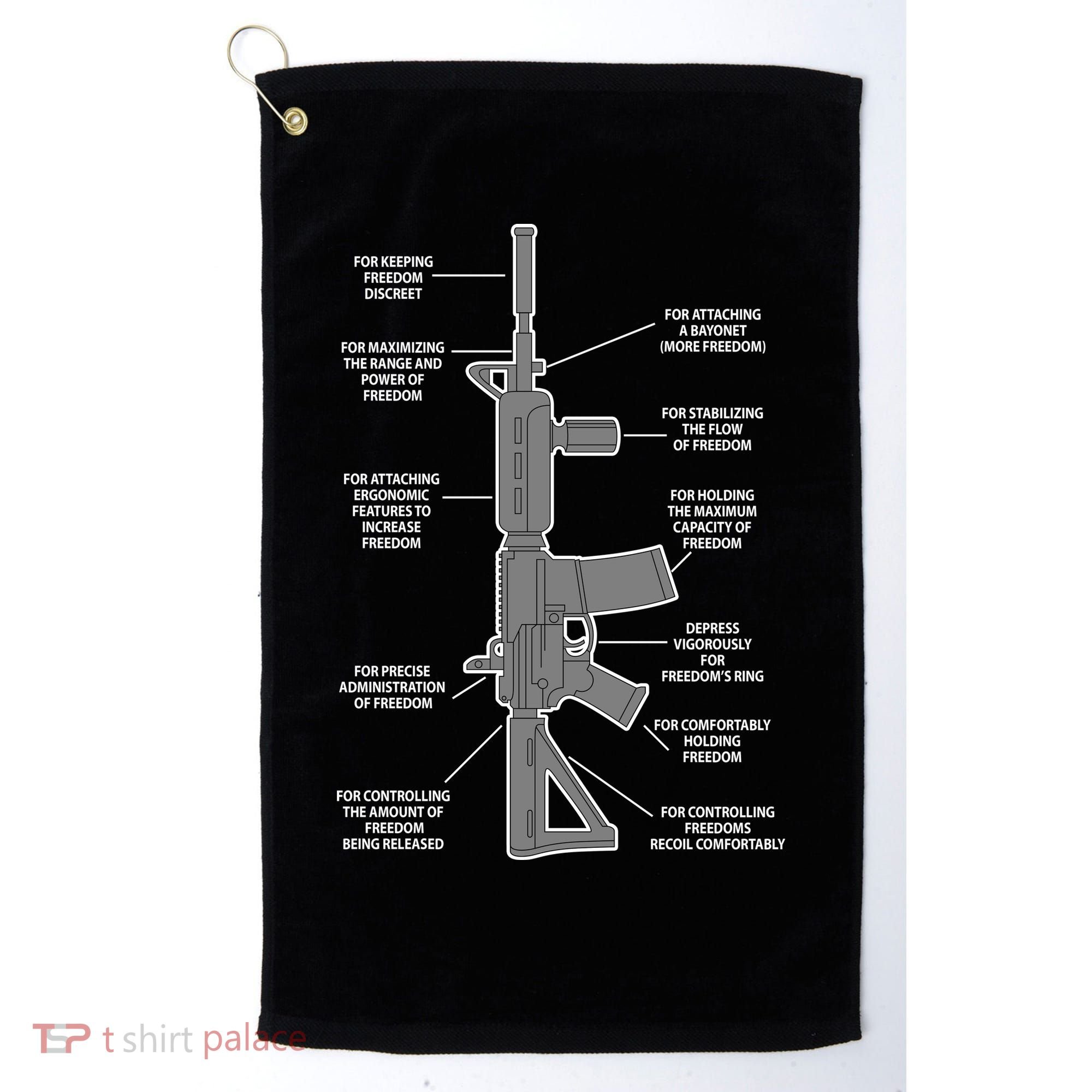 Gun For keeping Freedom Discreet Golf Towel