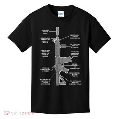 Gun For keeping Freedom Discreet Kids T-Shirt
