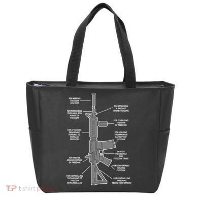 Gun For keeping Freedom Discreet Tote Bag