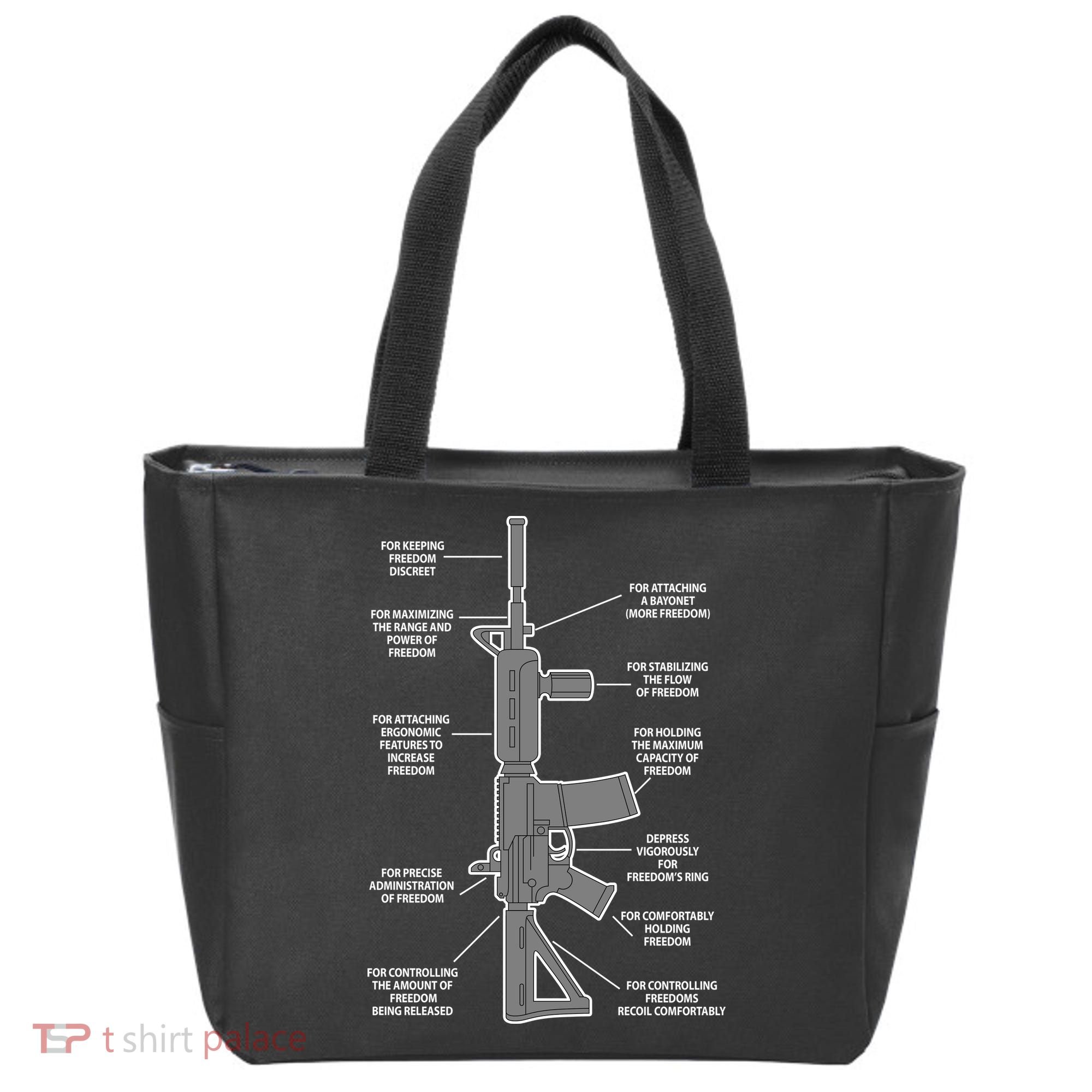 Gun For keeping Freedom Discreet Tote Bag