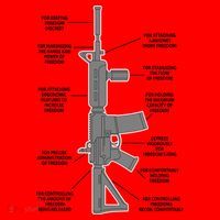 Gun For keeping Freedom Discreet Santa Hat thumb 1