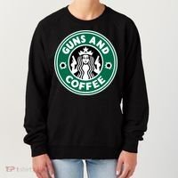 Guns And Coffee Women's Sweatshirt thumb 0