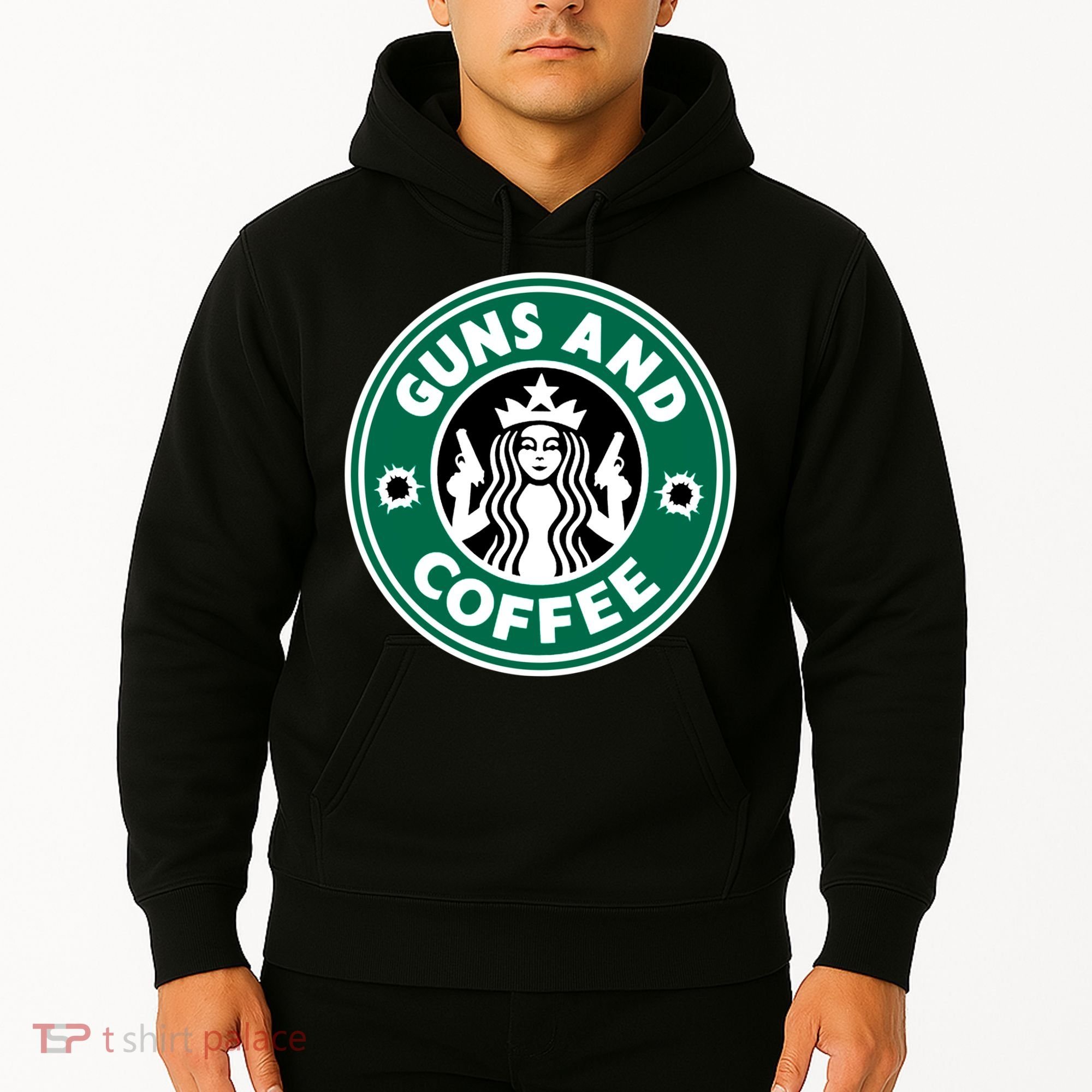 Guns And Coffee Hoodie