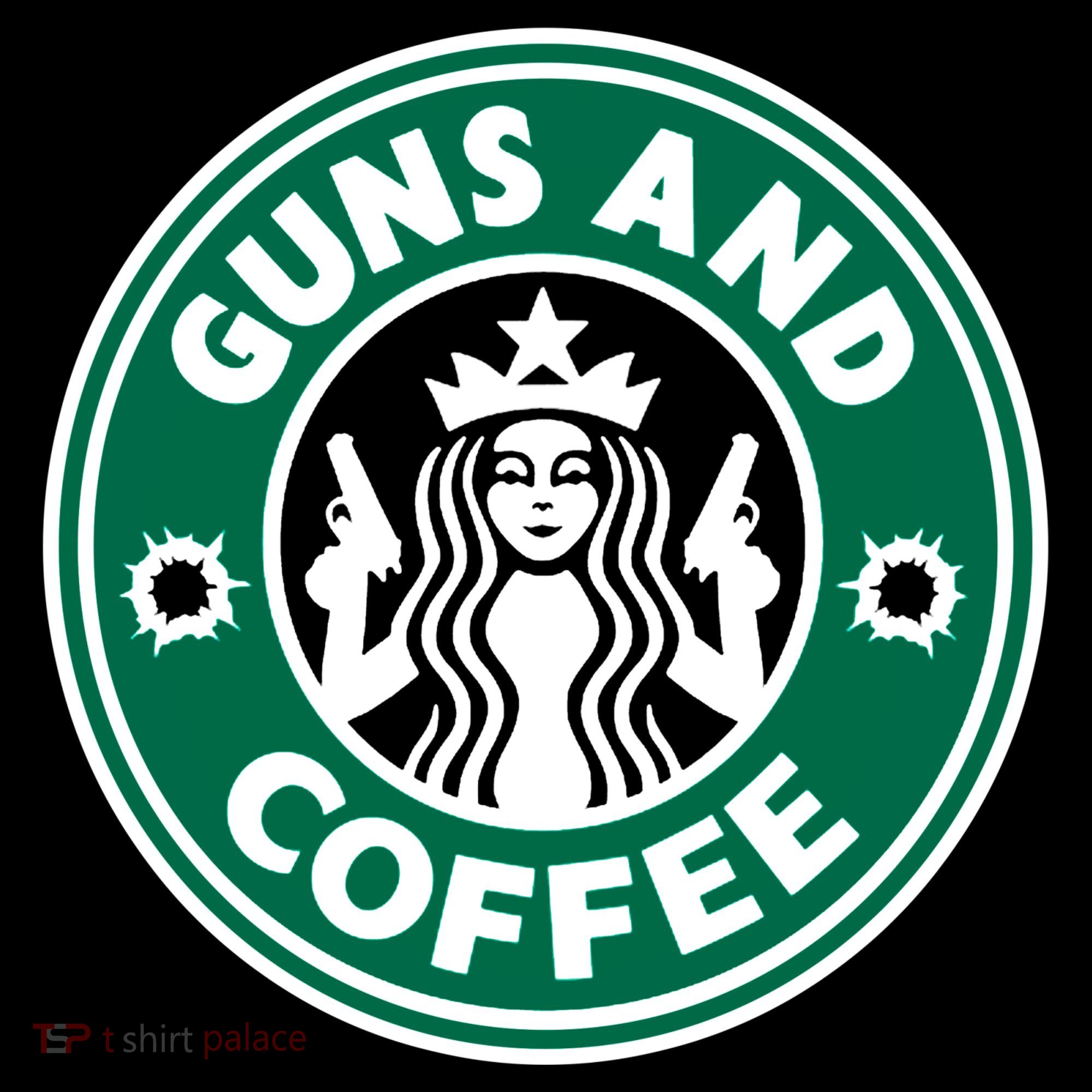 Guns And Coffee Long Sleeve Shirt